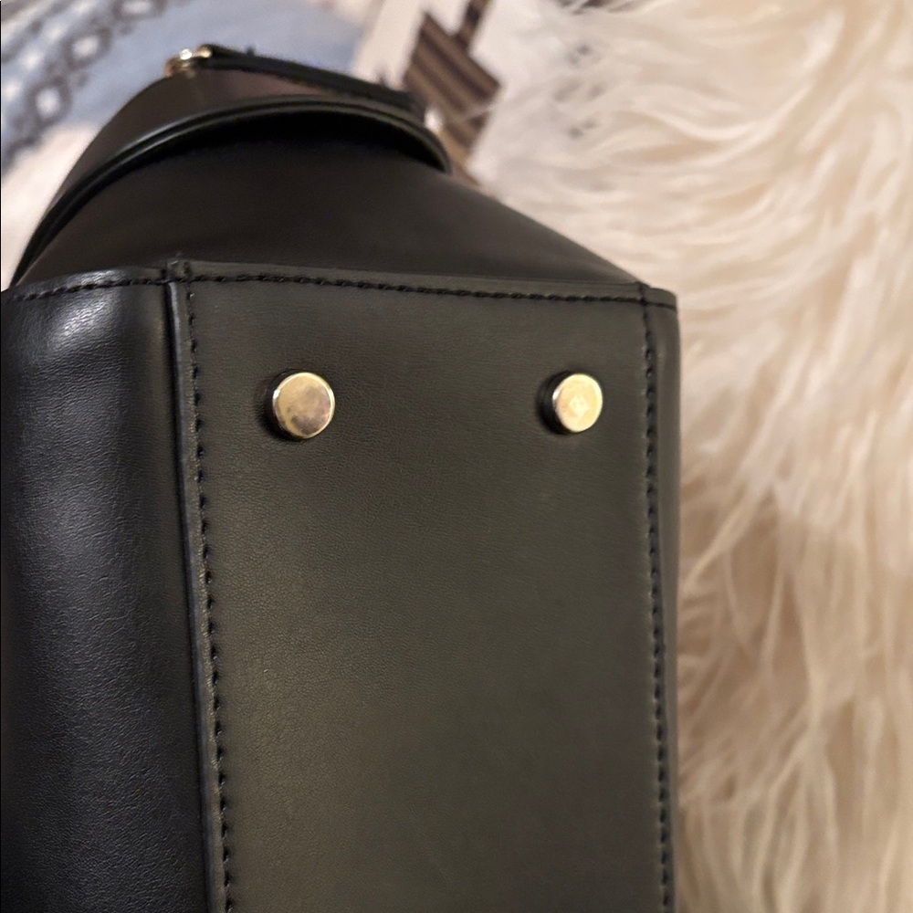 White House Black Market Leopard and Black Satchel - Picture 8 of 11